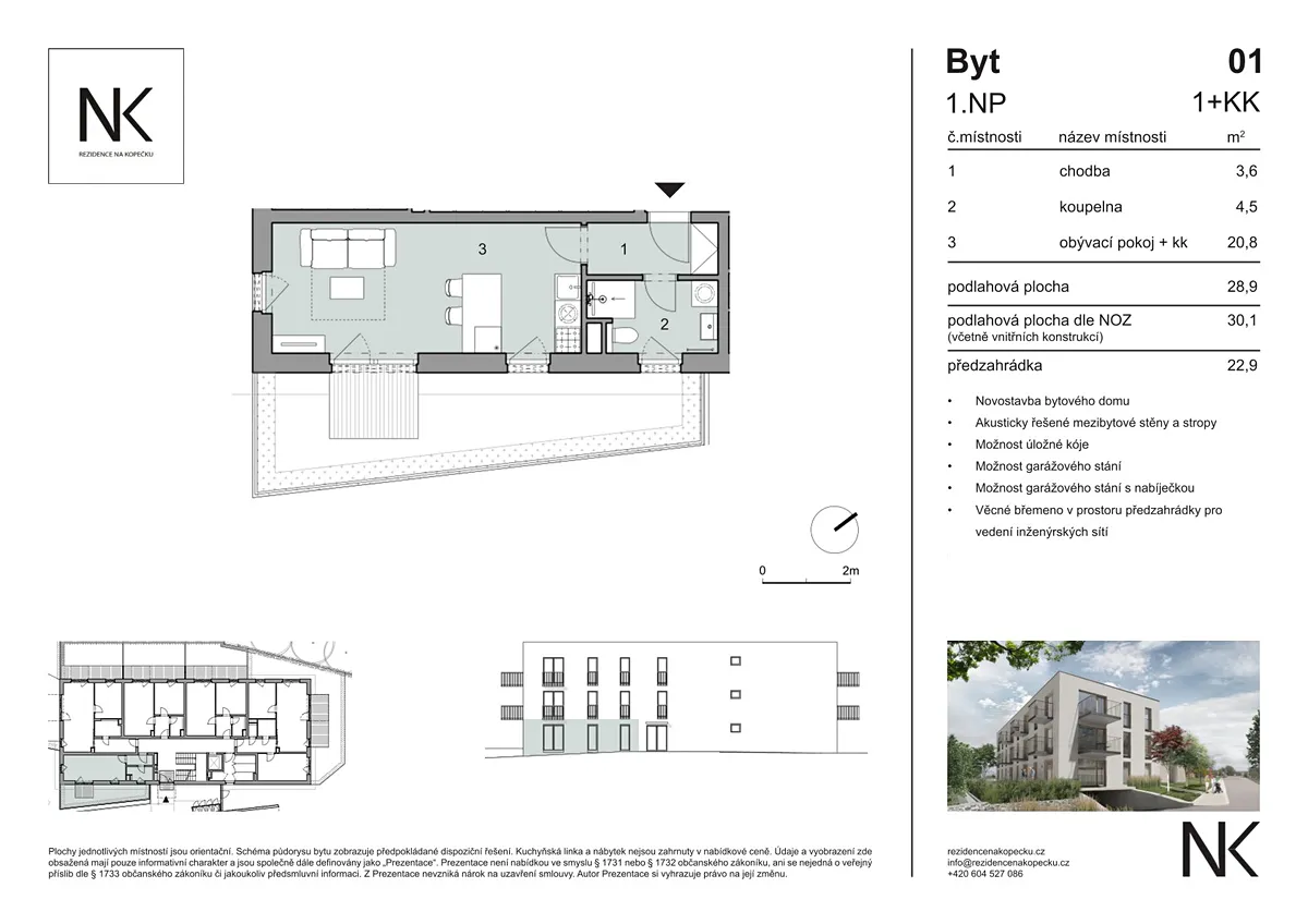 Prodej bytu 1+kk 29 m²